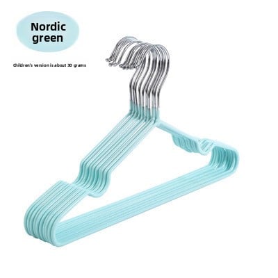 Durable Plastic-Coated Anti-Slip Clothes Hangers for Home Use (10-Pack)