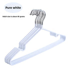 Durable Plastic-Coated Anti-Slip Clothes Hangers for Home Use (10-Pack)