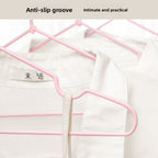 Durable Plastic-Coated Anti-Slip Clothes Hangers for Home Use (10-Pack)