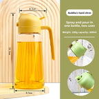 Automatic Dual-Use Glass Oil Spray Bottle