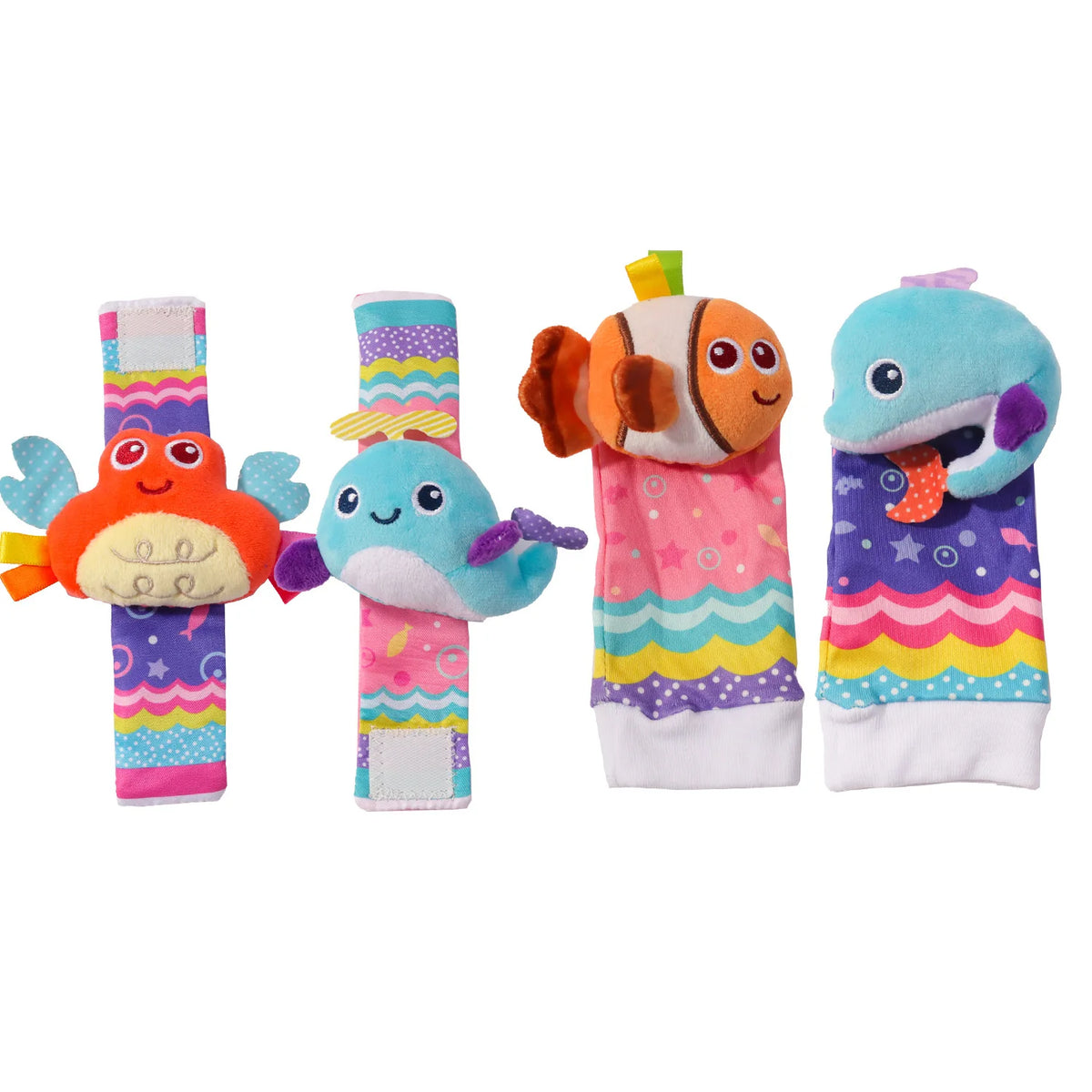 PrimePicks Baby Wrist Rattle Socks - Sensory Development & Interactive Play
