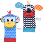 PrimePicks Baby Wrist Rattle Socks - Sensory Development & Interactive Play