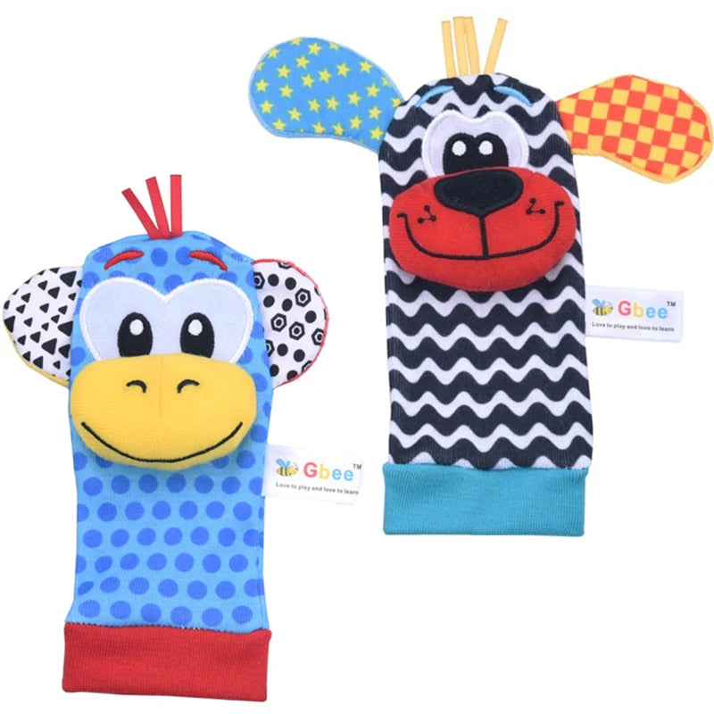 PrimePicks Baby Wrist Rattle Socks - Sensory Development & Interactive Play
