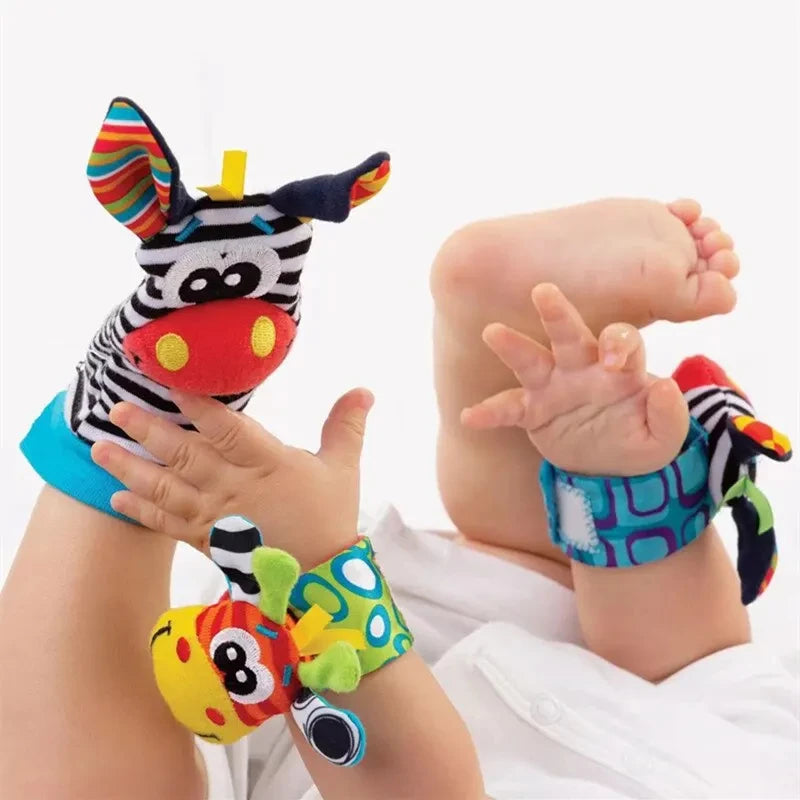 PrimePicks Baby Wrist Rattle Socks - Sensory Development & Interactive Play