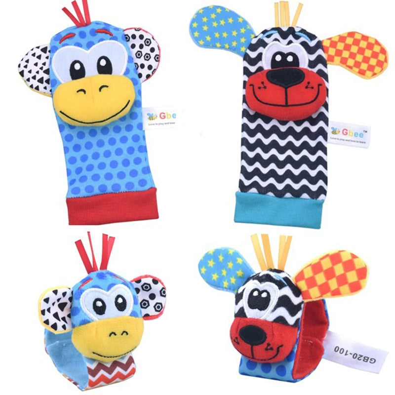 PrimePicks Baby Wrist Rattle Socks - Sensory Development & Interactive Play