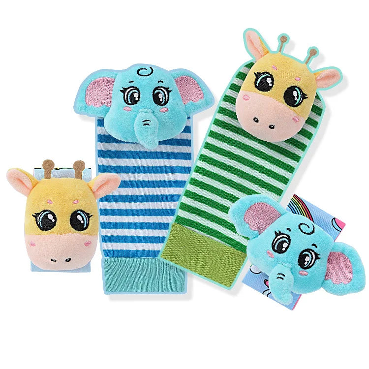 PrimePicks Baby Wrist Rattle Socks - Sensory Development & Interactive Play