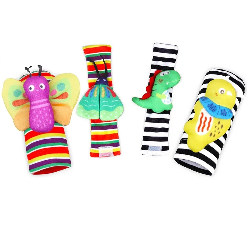 PrimePicks Baby Wrist Rattle Socks - Sensory Development & Interactive Play