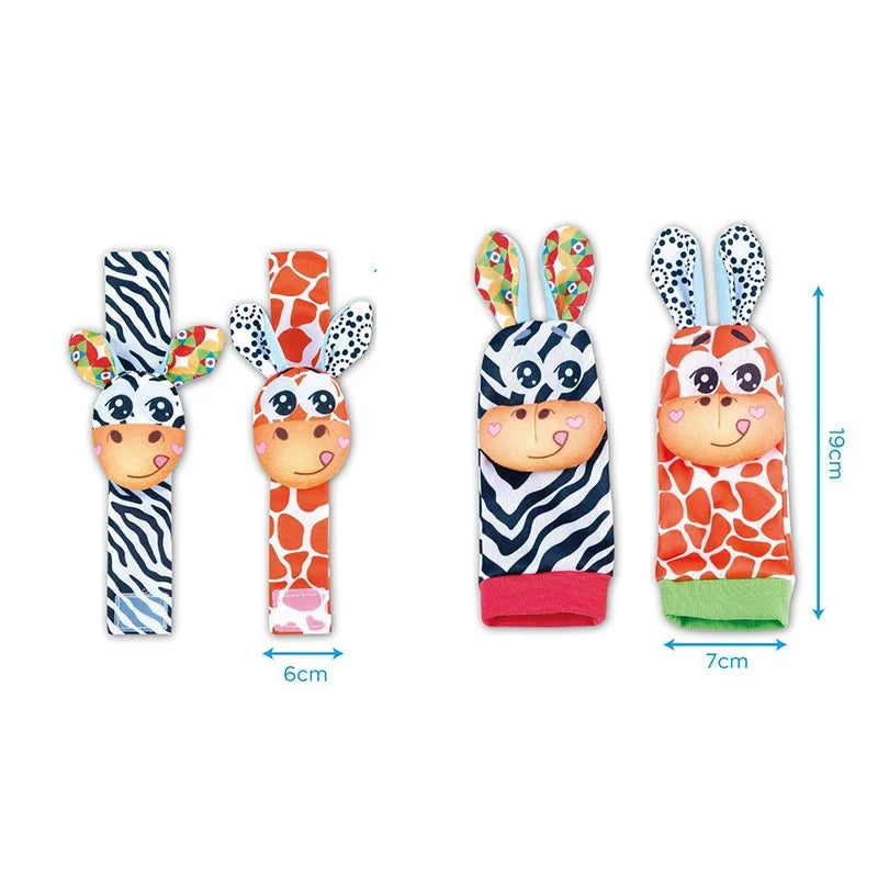 PrimePicks Baby Wrist Rattle Socks - Sensory Development & Interactive Play