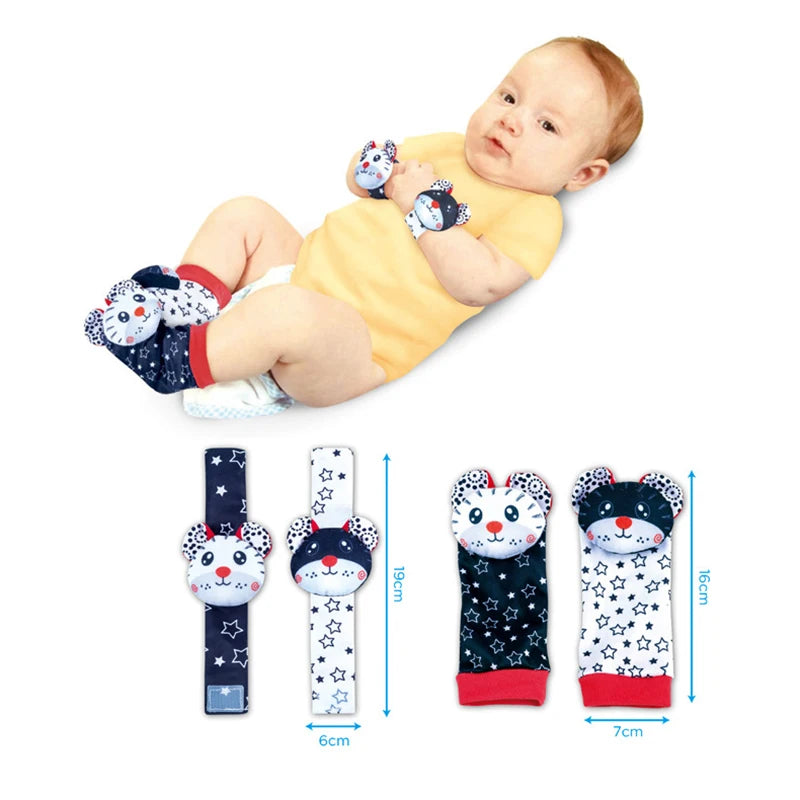 PrimePicks Baby Wrist Rattle Socks - Sensory Development & Interactive Play