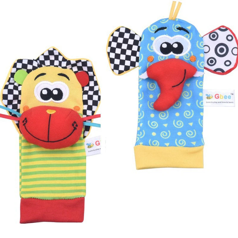 PrimePicks Baby Wrist Rattle Socks - Sensory Development & Interactive Play