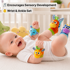 PrimePicks Baby Wrist Rattle Socks - Sensory Development & Interactive Play