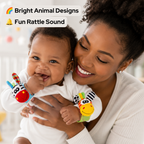 PrimePicks Baby Wrist Rattle Socks - Sensory Development & Interactive Play