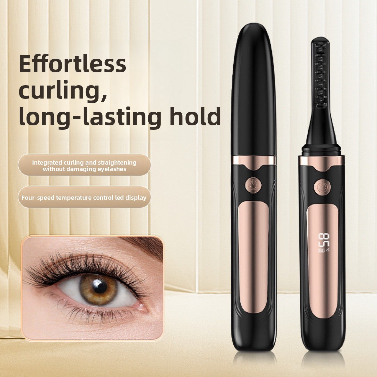 Electric Heated Eyelash Curler – Long-Lasting Curl in Seconds