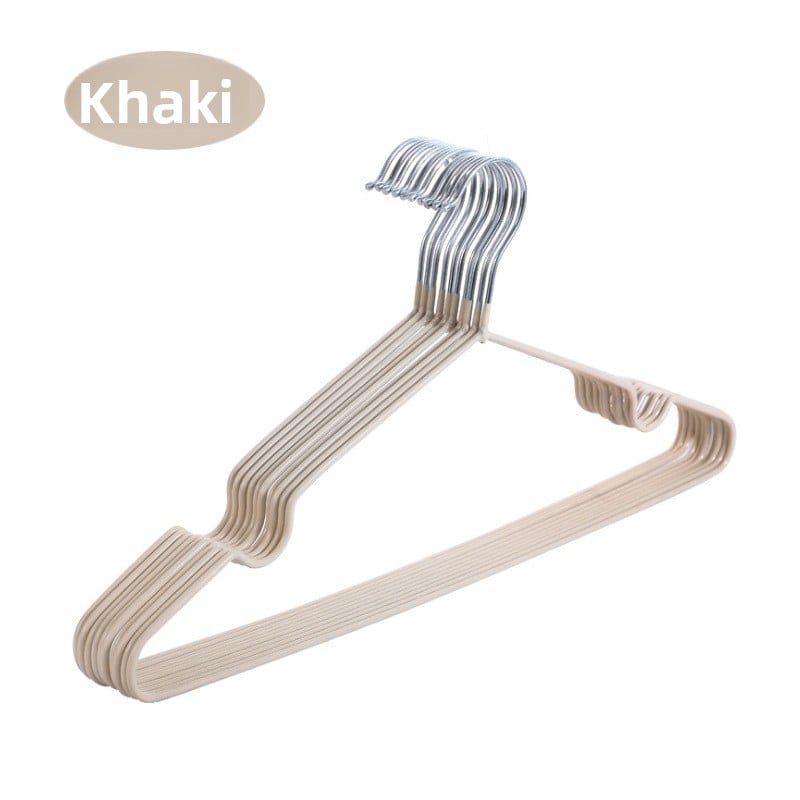 Durable Plastic-Coated Anti-Slip Clothes Hangers for Home Use (10-Pack)