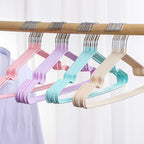 Durable Plastic-Coated Anti-Slip Clothes Hangers for Home Use (10-Pack)