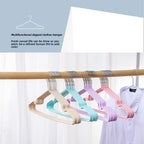 Durable Plastic-Coated Anti-Slip Clothes Hangers for Home Use (10-Pack)