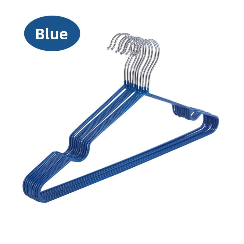 Durable Plastic-Coated Anti-Slip Clothes Hangers for Home Use (10-Pack)